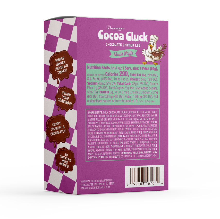 Coming Soon: Cocoa Cluck Chocolate Chicken Leg - Maple Waffle